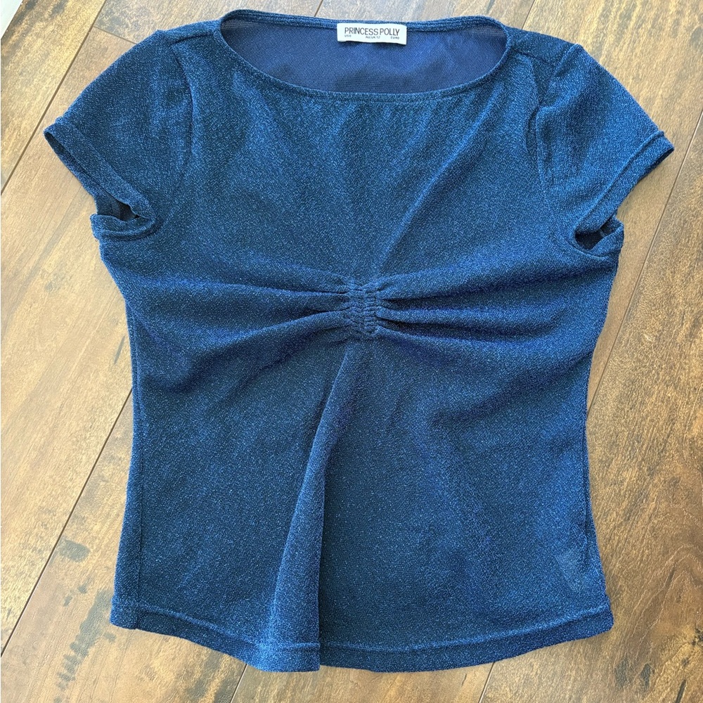 Princess Polly Navy Blue Sparkly Set